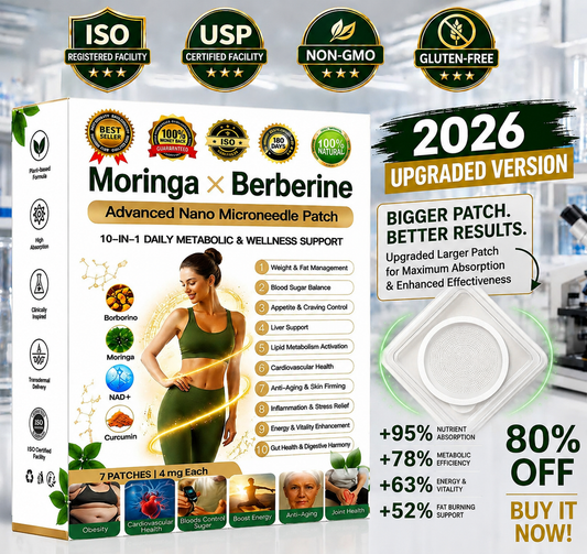 Frosume® Moringa · Berberine × NAD+ 10-in-1 Advanced Nano Microneedle Patch 𝑬𝒗𝒐𝒍𝒖𝒕𝒊𝒐𝒏 𝑽𝟐